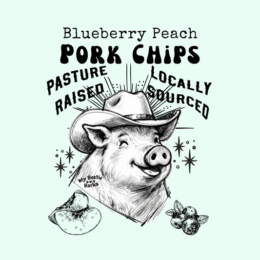 Air Dried Blueberry Peach Pork Chips