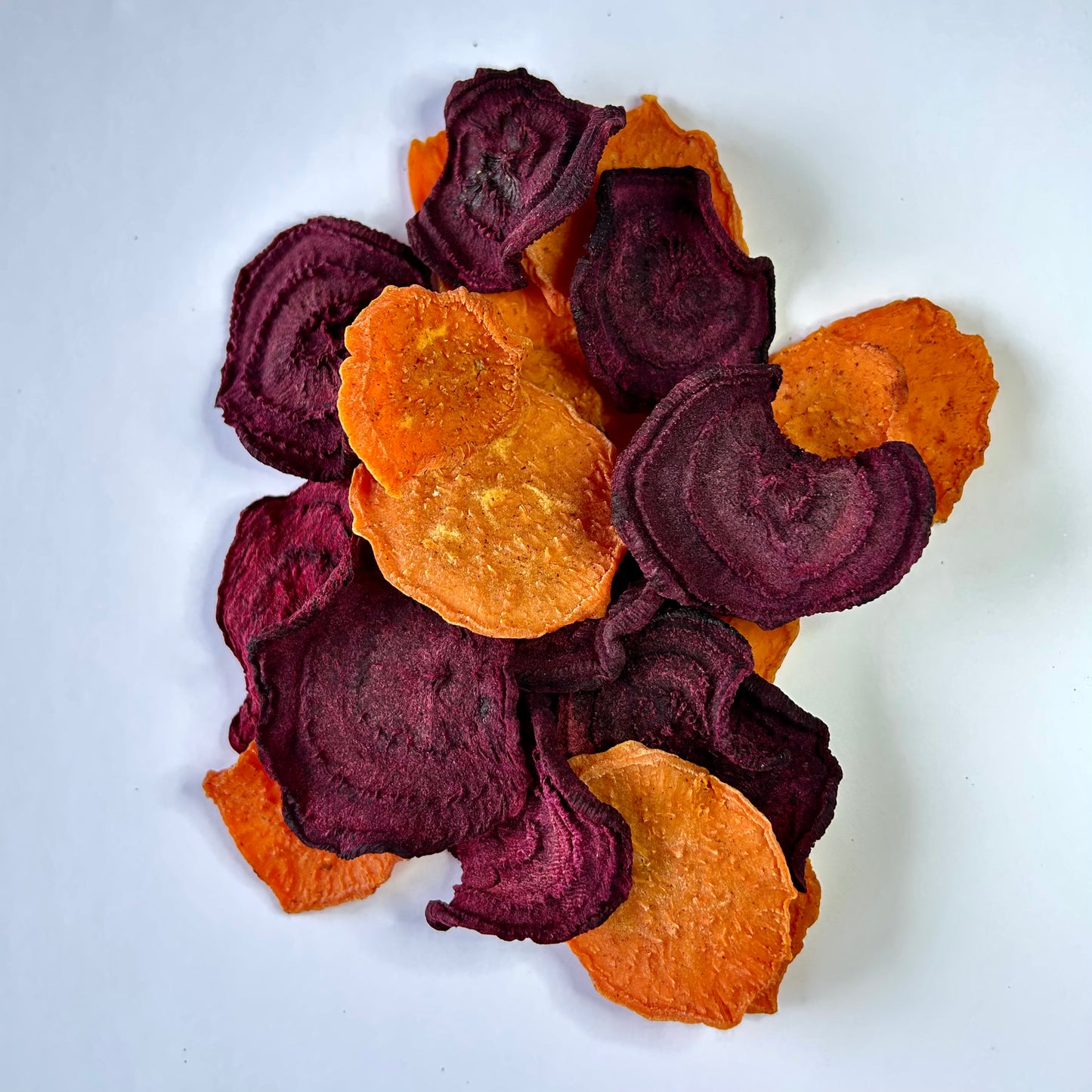 Air Dried Sweet Potatoes, Beets + Beef Broth Chips