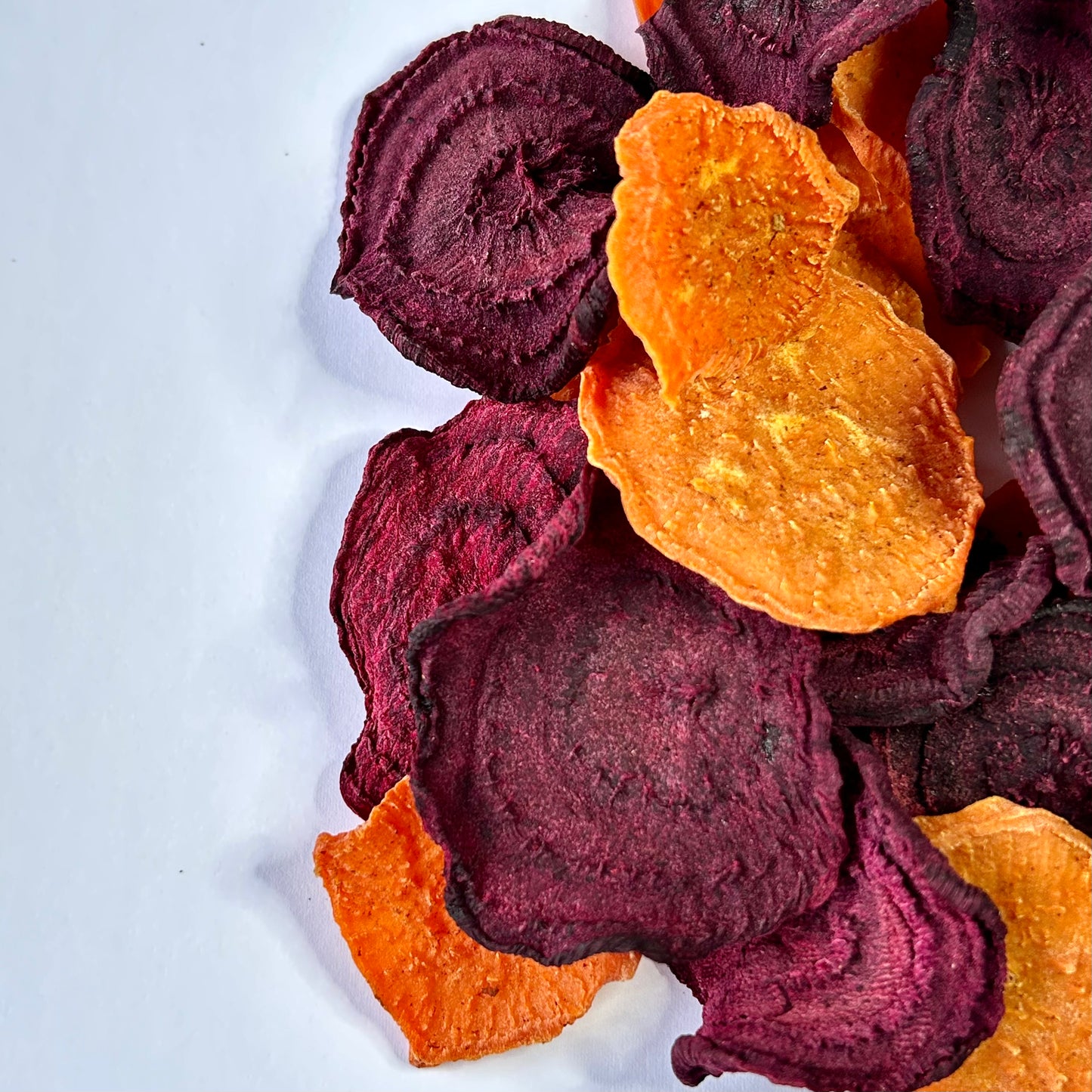 Air Dried Sweet Potatoes, Beets + Beef Broth Chips