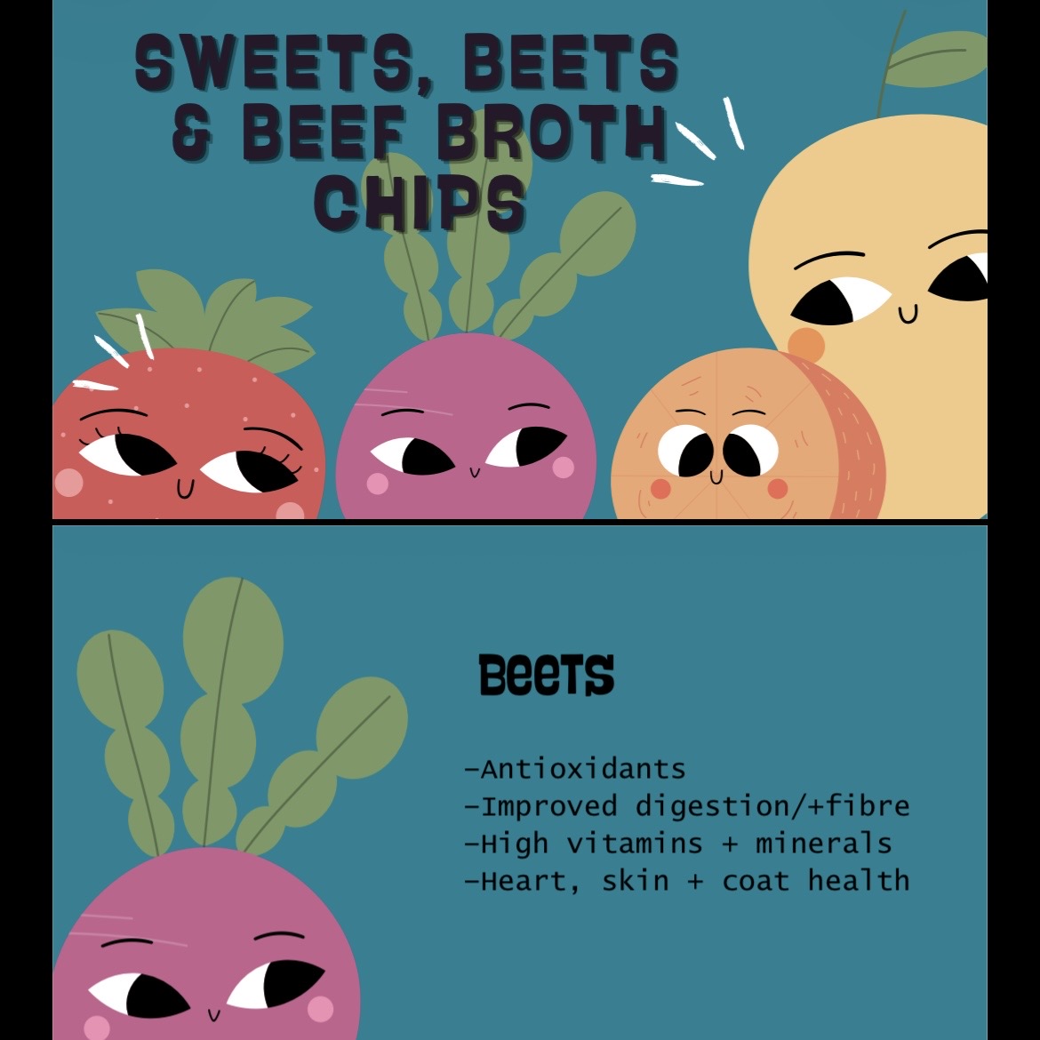 Air Dried Sweet Potatoes, Beets + Beef Broth Chips