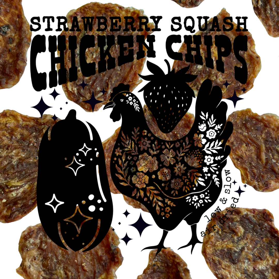 Air Dried Strawberry Squash Chicken Chips