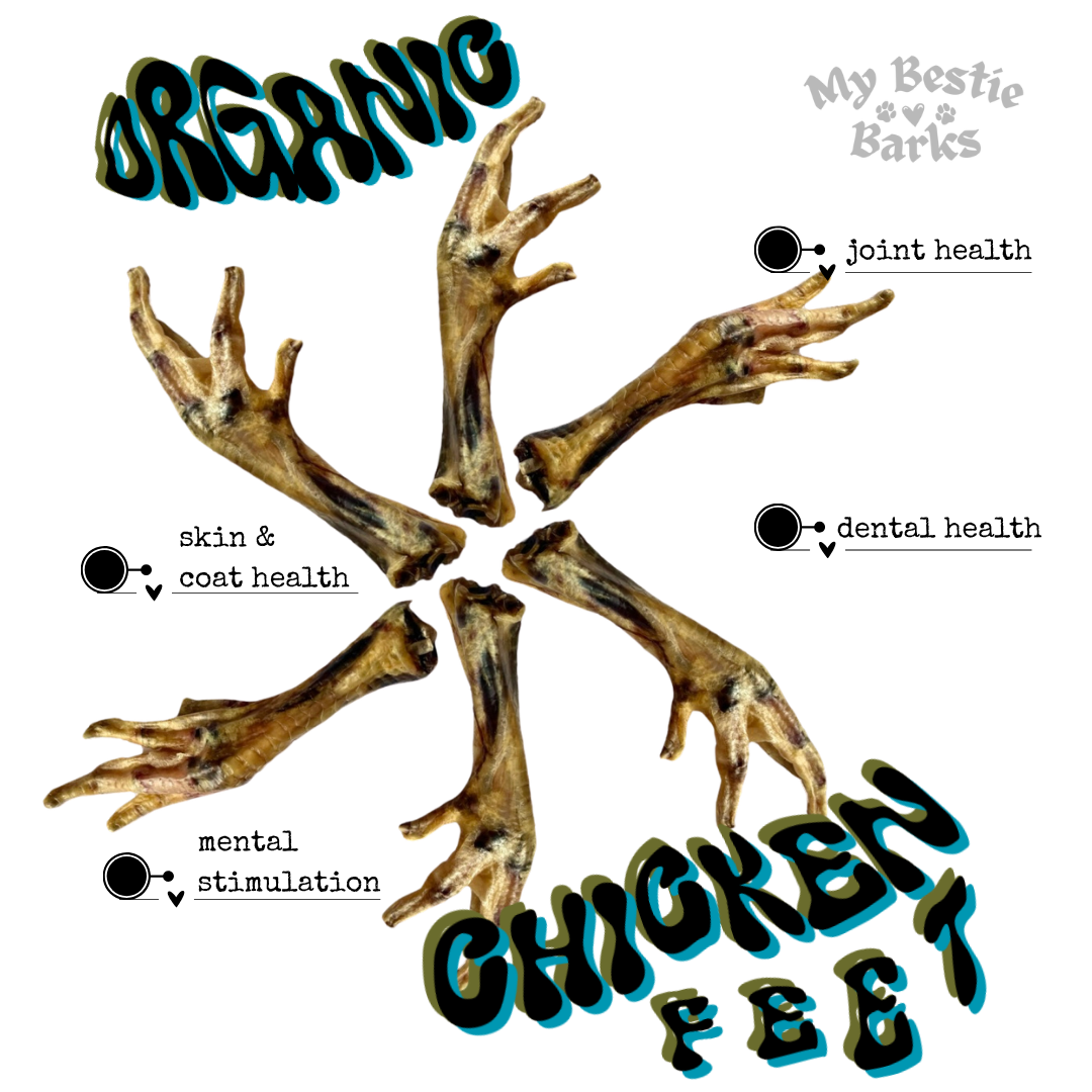 Air Dried Organic Chicken Feet Chews